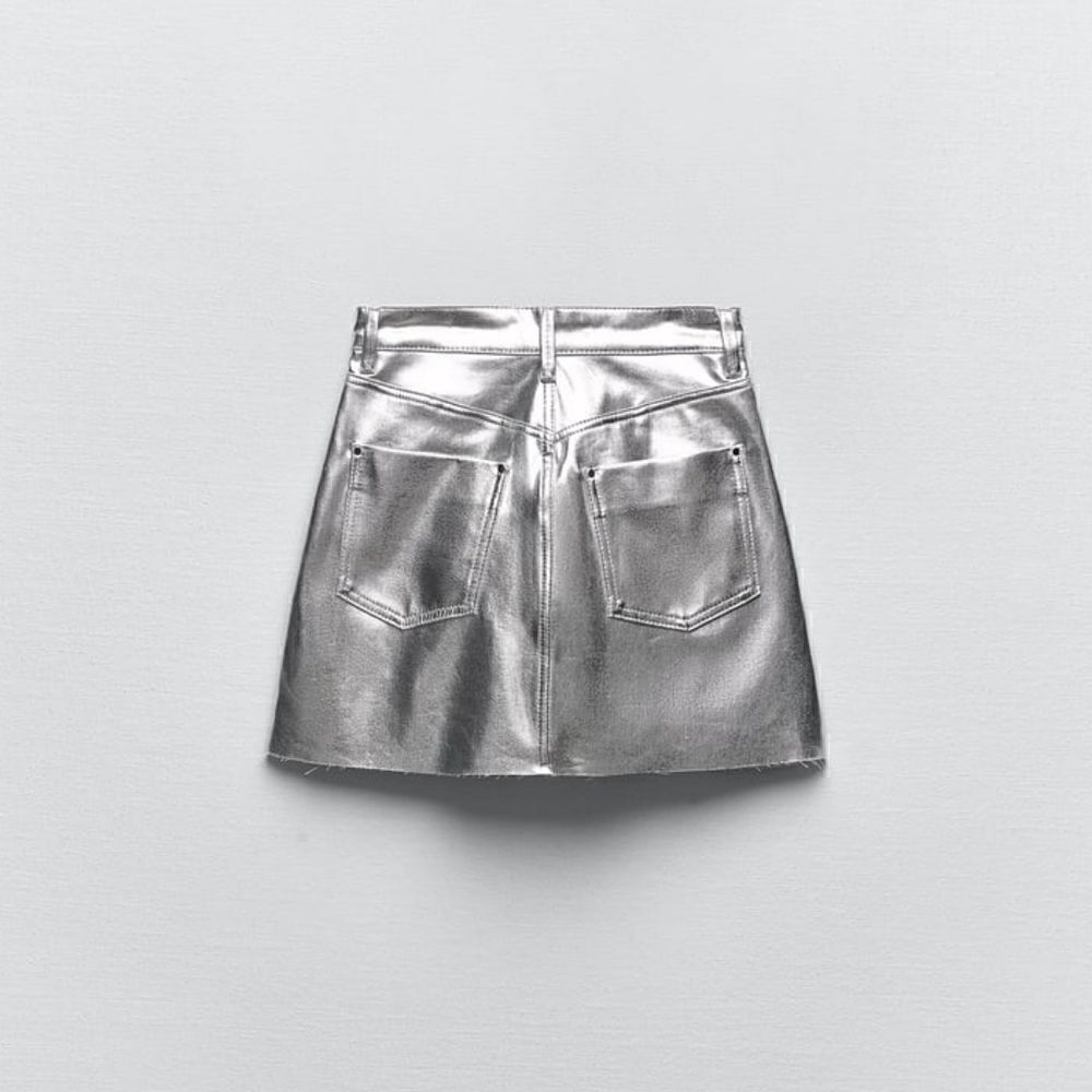 ZARA SKIRT SILVER METALLIC - Picture 9 of 9